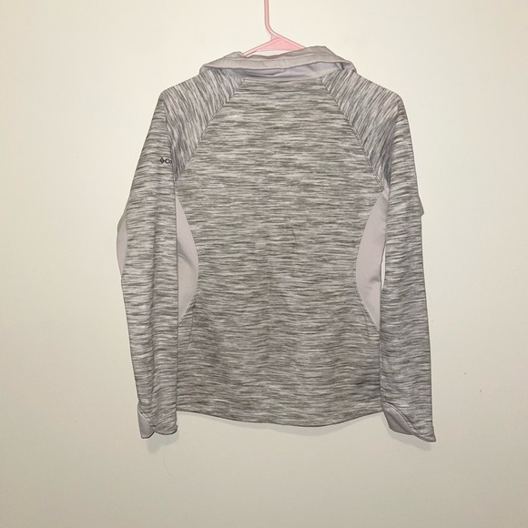 Columbia Tan and Cream Quarter Zip Sweater Pullover Size Small - Picture 5 of 8